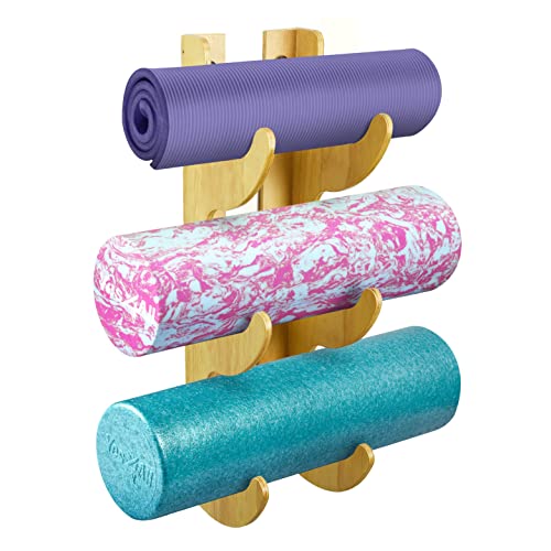 Yes4All Wandhalterung aus Holz für Schaumstoffrollen/Yogamattenhalter zur Aufbewahrung von Heim-Fitness-Zubehör und Dekoration Yes4All Wandhalterung aus Holz für Schaumstoffrollen/Yogamattenhalter zur Aufbewahrung von Heim-Fitness-Zubehör und Dekoration von Yes4All
