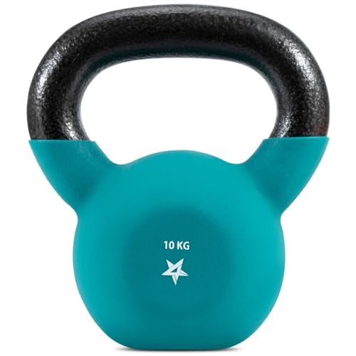 Yes4All YCBQ Neopren beschichtete Kettlebell, Krafttraining Kettlebells - 10KG Türkis von Yes4All