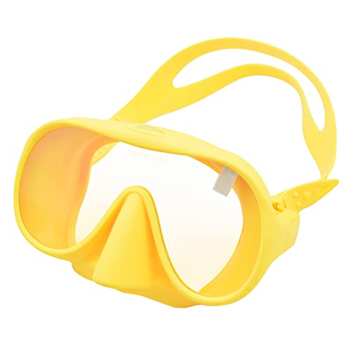 Tauchmaske für Erwachsene, gehärtetes Glas, Anti-Beschlag-Schwimmmaske, Brille mit Nasenabdeckung zum Schnorcheln, Freitauchen, Taucherbrille, gehärtetes Glas, für Erwachsene von Yeselino