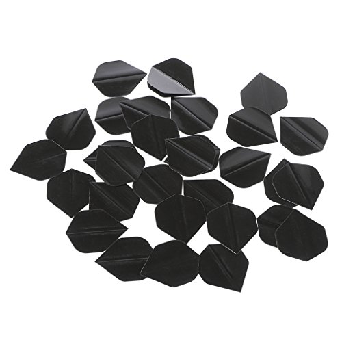 Yeselino 30 einfache, reine schwarze PET-Dartpfeile mit Stahlspitze, mit Etui Yeselino 30 einfache, reine schwarze PET-Dartpfeile mit Stahlspitze, mit Etui von Yeselino
