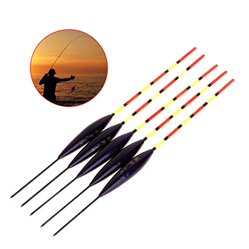 Yeselino 5 Stück/Set Angelposen aus Holz, fluoreszierend, Schwanzstock, schwimmend Yeselino 5 Stück/Set Angelposen aus Holz, fluoreszierend, Schwanzstock, schwimmend von Yeselino
