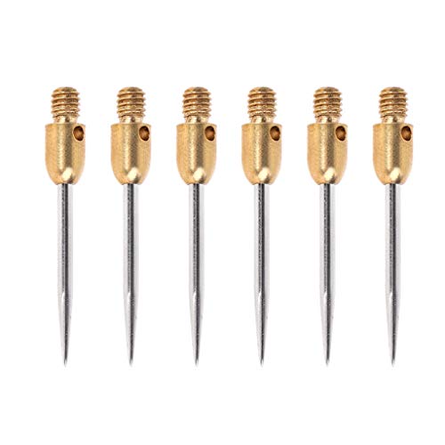 Yeselino 6 Stück Professionelle austauschbare Stahlspitze 2BA Gewinde Dartpfeile Nadel Zubehör Stahlspitzen Punkte Silber Golden Darts Darts Dartpfeile Weiche Spitze Yeselino 6 Stück Professionelle austauschbare Stahlspitze 2BA Gewinde Dartpfeile Nadel Zubehör Stahlspitzen Punkte Silber Golden Darts Darts Dartpfeile Weiche Spitze von Yeselino