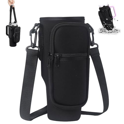 Wasserflasche Tragetasche mit Handyfach, 40oz Tragetasche für Wasserflaschen mit Handyfach, Tragetasche für Stanley Cup Trinkflasche, Tragetasche für Stanley Becher, für Reisen Camping Radfahren Wasserflasche Tragetasche mit Handyfach, 40oz Tragetasche für Wasserflaschen mit Handyfach, Tragetasche für Stanley Cup Trinkflasche, Tragetasche für Stanley Becher, für Reisen Camping Radfahren von Yesmoyhe