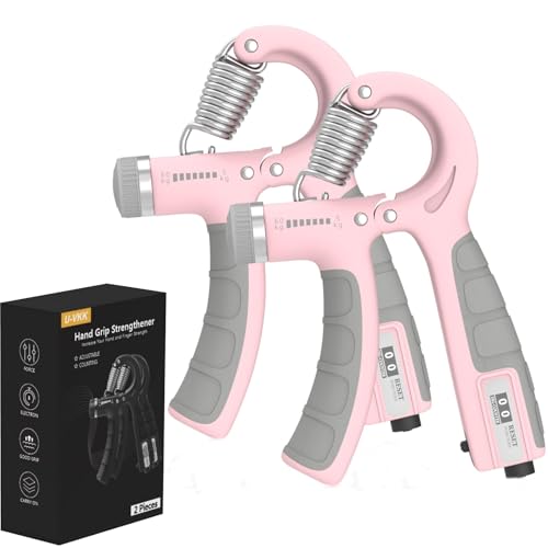 Hand-Grip Krafttraining, 2-teilig, Handtrainer (Rosa) von Yestree