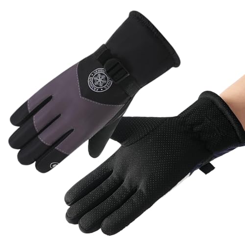 Yhsioaklo Warme Handschuhe für Herren, warme Outdoor-Handschuhe zum Berühren des Bildschirms | Damen und Herren, warm, wasserdicht, Winterhandschuhe, für Ski, Wandern, Laufen von Yhsioaklo