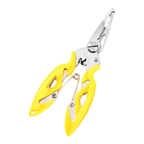 YiNLuax Angeln Multitool Gebogene Mund Angeln Zangen Linie Cutter Split Ringe Zange Multifunktionale Haken Remover Angelgerät von YiNLuax