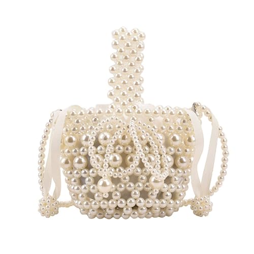 Funktionelle Umhängetasche Eleganter Künstlicher Perlenschleife Handtasche Schultertasche von YiQinzcxg