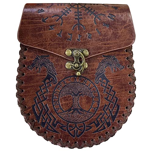 Gürteltasche Leder Mittelalterliche Gürteltasche Leder Hüfttasche Vintage Gürteltasche von YiQinzcxg
