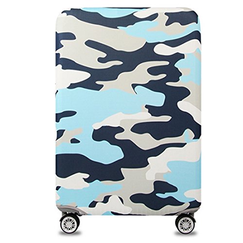 YianBestja Elastisch Kofferhülle Kofferschutzhülle Gepäck Cover Reisekoffer Hülle Koffer Schutzhülle Luggage Cover mit Reißverschluss (Camouflage 1, XL (29-32 Zoll)) von YianBestja