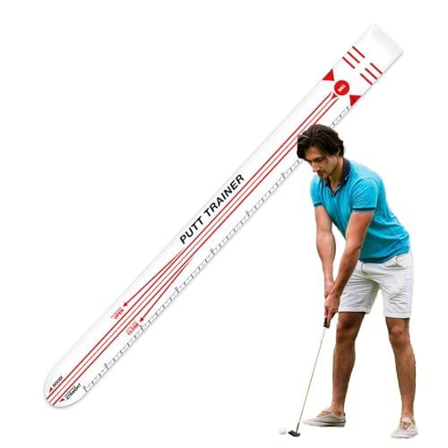 Yianyal Golf-Putting-Übungen, Putter-Guide-Trainer,Golf-Übungsmatten - Übungsmatten, Ausrichtungstrainingshilfe, Trainingsmatte für Freizeitsport, Üben von Yianyal