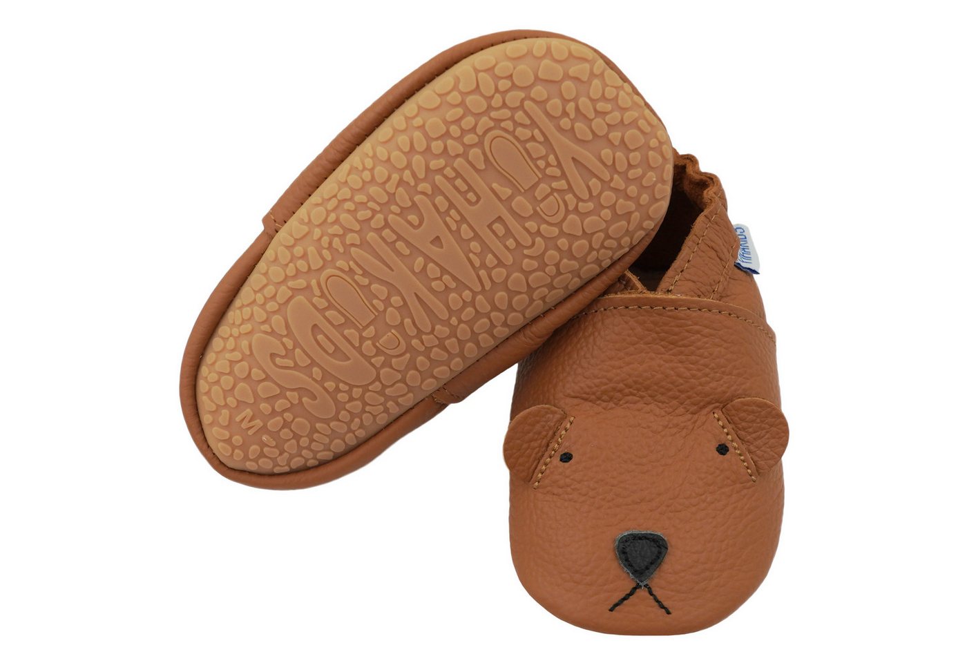 Yihakids Baby Krabbelschuhe Mit Gummisohle Lauflernschuhe Hausschuhe Hund Braun Barfußschuh elastisch Yihakids Baby Krabbelschuhe Mit Gummisohle Lauflernschuhe Hausschuhe Hund Braun Barfußschuh elastisch von Yihakids