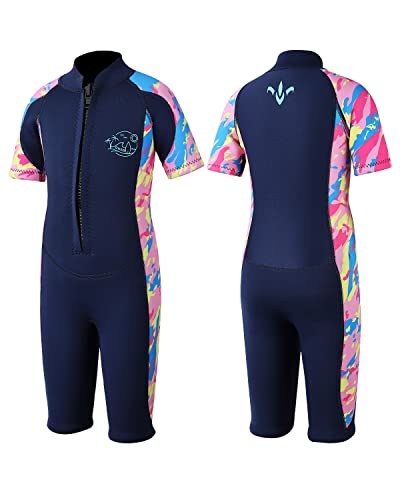 Yikayin Neoprenanzug Kinder, 2.5mm Kurze Neopren Taucheranzug für Jungen Mädchen, Surfanzug mit Frontreißverschluss zum Tauchen, Surfen, Schwimmen, Kajakfahren Yikayin Neoprenanzug Kinder, 2.5mm Kurze Neopren Taucheranzug für Jungen Mädchen, Surfanzug mit Frontreißverschluss zum Tauchen, Surfen, Schwimmen, Kajakfahren von Yikayin