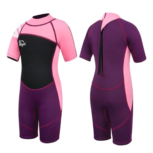 Yikayin Neoprenanzug Kinder Kurz, 2.5mm Neopren Shorty für Jungen Mädchen, Thermo UV Schwimmanzug Rückenreißverschluss zum Schwimmkurs, Tauchen, Surfen, Schnorcheln Yikayin Neoprenanzug Kinder Kurz, 2.5mm Neopren Shorty für Jungen Mädchen, Thermo UV Schwimmanzug Rückenreißverschluss zum Schwimmkurs, Tauchen, Surfen, Schnorcheln von Yikayin