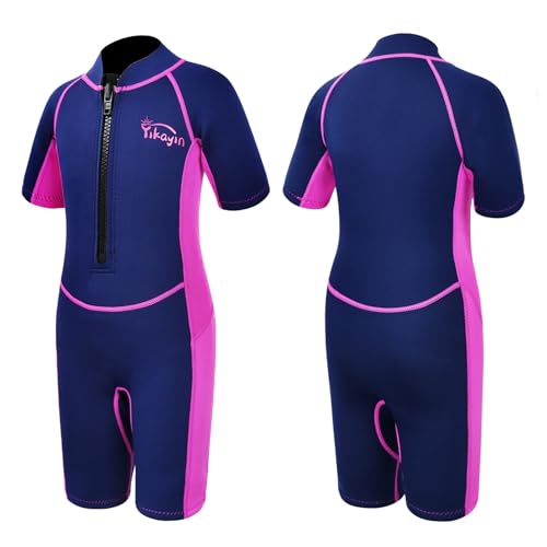 Yikayin Neoprenanzug Kinder Kurz, 2mm Premium CR Nassanzug Shorty Jungen Mädchen, Thermo UV Neopren Schwimmanzug Frontreißverschluss zum Schwimmkurs, Tauchen, Surfen, Schnorcheln, SUP - Rosa XS Yikayin Neoprenanzug Kinder Kurz, 2mm Premium CR Nassanzug Shorty Jungen Mädchen, Thermo UV Neopren Schwimmanzug Frontreißverschluss zum Schwimmkurs, Tauchen, Surfen, Schnorcheln, SUP - Rosa XS von Yikayin