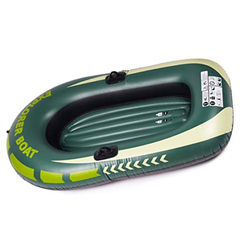 Aufblasbares Beiboot, aufblasbares Boot mit wasserdichtem, geruchsfreiem, hitzebeständigem Booten Hochleistungsfaltbares grünem Kajak für 1-Personen Aufblasbares Beiboot, aufblasbares Boot mit wasserdichtem, geruchsfreiem, hitzebeständigem Booten Hochleistungsfaltbares grünem Kajak für 1-Personen von Yililay