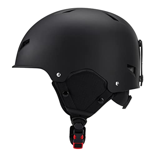 Skihelm, Snowboardhelm mit Ohrschützer für Erwachsene Frauen Männer Jugend Schneemet kompatibel mit Skibrillen schwarz L Skihelm, Snowboardhelm mit Ohrschützer für Erwachsene Frauen Männer Jugend Schneemet kompatibel mit Skibrillen schwarz L von Yililay