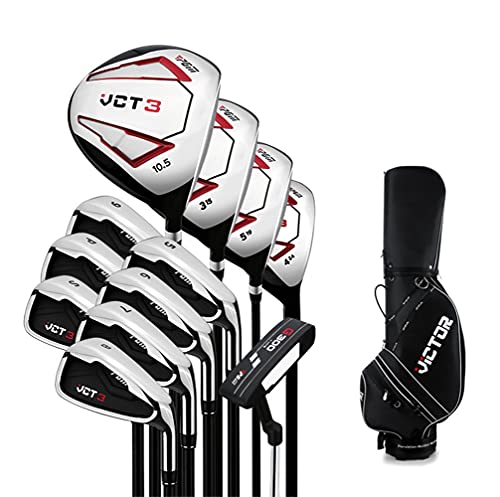 12 Teiliges Komplettes Herren Golfschläger Set,Anfänger Komplettsatz,Graphit Schaft,Herren, Rechtshand,Herren Schlägerset für die rechte Hand 12 Teiliges Komplettes Herren Golfschläger Set,Anfänger Komplettsatz,Graphit Schaft,Herren, Rechtshand,Herren Schlägerset für die rechte Hand von YilwnnCse
