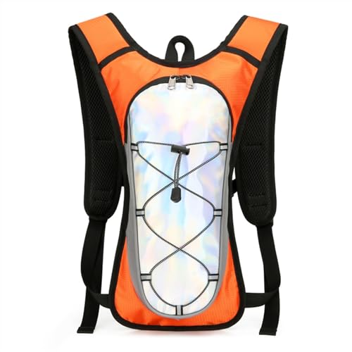 Fahrradrucksack, Professional Running Hydration Vest Pack, Rucksack Outdoor für Draußen Sport, Laufen, Radfahren, Wandern, Bergsteigen, Skifahren(Color:Orange) von Yinova