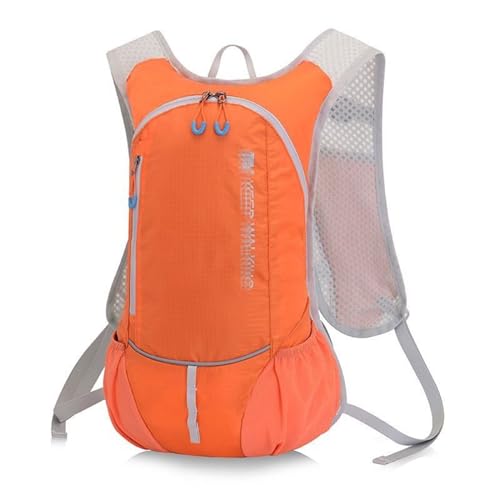 Fahrradrucksack, Rucksack mit Trinksystem, trinkblase Rucksack für Reisen Wandern Camping(Color:Orange) von Yinova