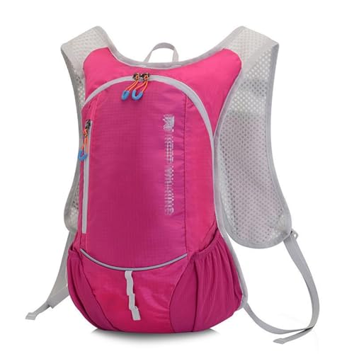 Fahrradrucksack, Rucksack mit Trinksystem, trinkblase Rucksack für Reisen Wandern Camping(Color:Rose) von Yinova