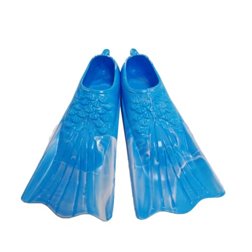 Schnorchelflossen für Kinder Erwachsene, Weiche Vollfuß Schnorchelflossen, Tauchflossen für Kinderschwimmen -Blue||XL von Yinova