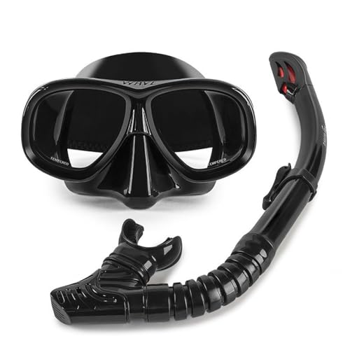 Schwimmbrille Erwachsene, Schnorchel mit Anti-Nebel Taucherbrille, Schnorchelmaske für Tauchen Wassersport und Schnorcheln für Kinder Erwachsene -Black||1 Size von Yinova