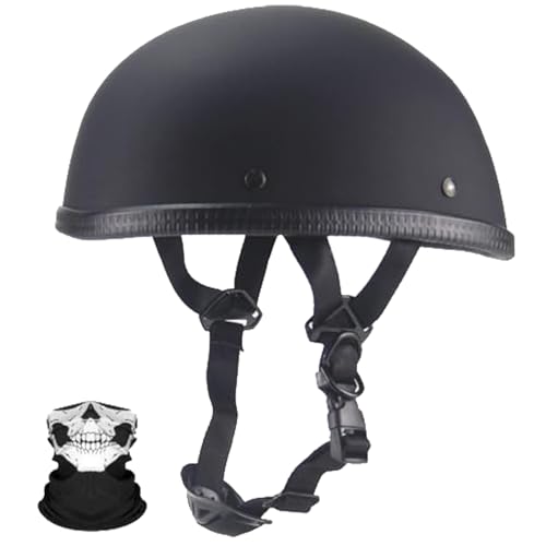 Halbschalenhelm mit ECE, Retro Motorrad Halbhelme Motorradhelm für Herren und Damen Jethelm Retro, Chopper Helm, Retro Motorrad Helm, Scooter-Helm, Offenem Helm, Moped Mofa-Helm von Yirunfa