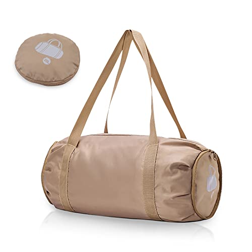 Faltbarer Sport-Turnbeutel mit Nass-Trockentasche, Ultraleichte Reisetasche, Große Kapazität, Seesack, spritzwassergeschützt, Handgepäcktasche, Strand, braun, Modisch Faltbarer Sport-Turnbeutel mit Nass-Trockentasche, Ultraleichte Reisetasche, Große Kapazität, Seesack, spritzwassergeschützt, Handgepäcktasche, Strand, braun, Modisch von Yitexin