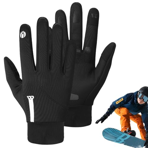 Yiurse Handschuhe für kaltes Wetter, Touchscreen-Skihandschuhe, reflektierende Fahrradhandschuhe, warme Winterhandschuhe, winddichte Handschuhe für Radfahren, Wandern, Workout, Bergsteigen von Yiurse