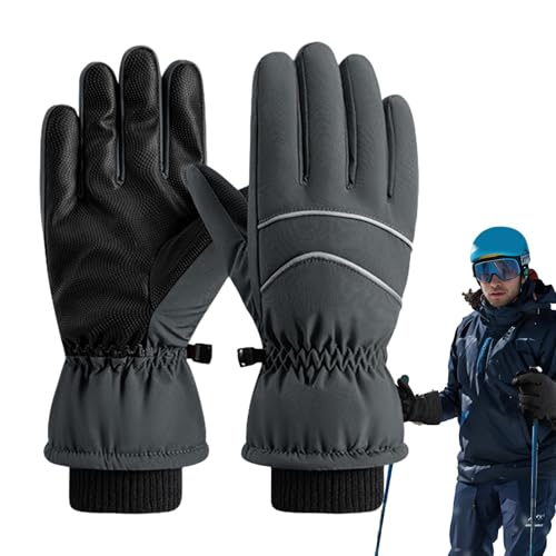 Yiurse Skihandschuhe, winddichte Motorradhandschuhe, Schnee-Thermo-Winterhandschuhe, rutsch- und verschleißfeste Skihandschuhe für Outdoor-Radfahren von Yiurse