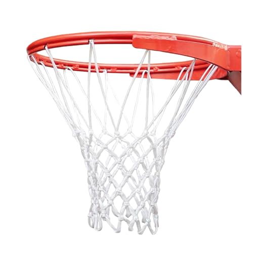 Yiurse Tragbares Basketballnetz, professionelles Nylon-Basketballnetz, leicht für Wettbewerbe, Kinder und Erwachsene, drinnen und draußen, robustes Basketball-Spielnetz für PE-Klasse, Stadien von Yiurse