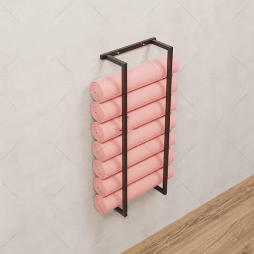 Yiustldd 160cm, Yogamatten-Aufbewahrungsregal, Metall-Wandhalterung Yogamatten-Aufbewahrungshalter Zum Aufhängen Von Widerstandsbändern, Übungsmatten-Display-Regal, Schaumstoffrolle Yiustldd 160cm, Yogamatten-Aufbewahrungsregal, Metall-Wandhalterung Yogamatten-Aufbewahrungshalter Zum Aufhängen Von Widerstandsbändern, Übungsmatten-Display-Regal, Schaumstoffrolle von Yiustldd
