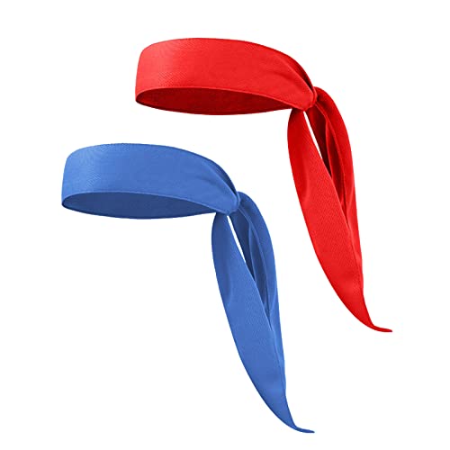 Yizhet 2 Stück Sport Stirnband Herren Stirnband Tennis Headband Laufen Stirnband Schweißband, Feuchtigkeit Wicking Haarband für Yoga, Laufen, Stirnbänder für Damen und Herren von Yizhet