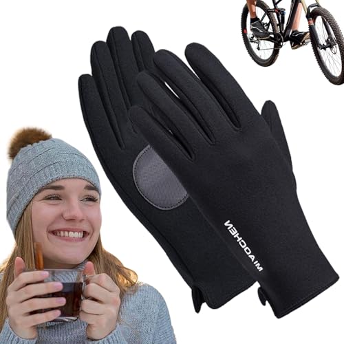 Ylnailky Winterhandschuhe für Damen,Winterhandschuhe für Damen,Warme Handschuhe Reithandschuhe - Winddichte Skihandschuhe, Thermo-Handschuhe für kaltes Wetter, wasserdicht, für Damen und Mädchen von Ylnailky