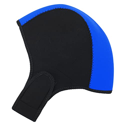 Neoprenanzug-Kapuze, thermische Schwimm-Surf-Tauchhaube, Sonnenschutz, UV-Schutz, schnell trocknend, für Männer und Frauen, Gummimaterial (Black Blue) von Ylwxzenith