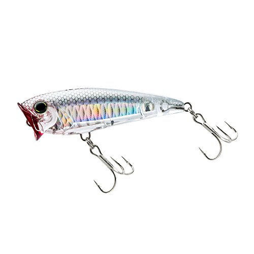 Yo-Zuri 3 D Inshore Popper 'F 70 mm 2 4 Schwimmköder 3D Druckknopf, Ghost Shad, 4 Inch von Yo-Zuri