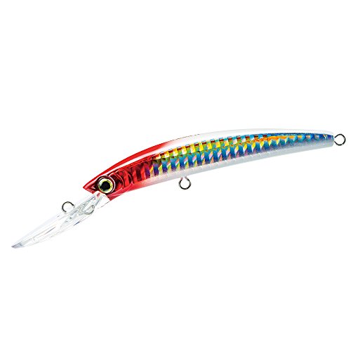 Yo-Zuri Crystal Minnow Deep Diver Köder, holografischer Redhead, 8,9 cm von Yo-Zuri