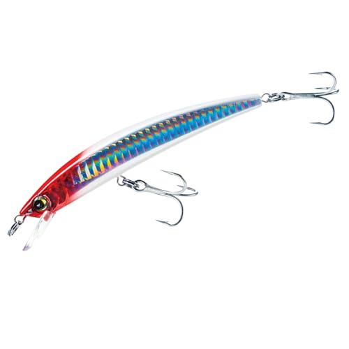 Yo-Zuri Crystal Minnow schwimmender Kunstköder, holografischer Rotkopf, 11,4 cm Yo-Zuri Crystal Minnow schwimmender Kunstköder, holografischer Rotkopf, 11,4 cm von Yo-Zuri