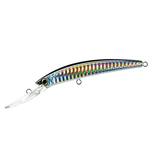 Yo-Zuri Unisex-Erwachsene R Crystal Minnow Deep Diver Schwimmköder Kunstköder, Silber, schwarz, 4.375" von DUEL