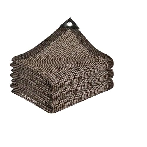 Sonnensegel 4x5m Sonnenschutznetz for den Garten im Freien, Terrassensonnenschutz, Camping-Sonnenschutznetz, UV-Schutz, Sonnenschutzstoff, Sonnenschirm Sonnensegel Wasserdicht(Coffee,4x5m) von YoGaes