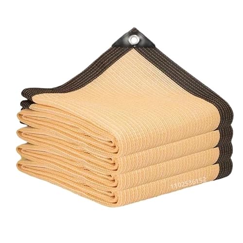 Sonnensegel Beschattung Garten Markise Kerze Outdoor Camping Markise Balkon Fenster Wärmedämmung Sonnenschutznetz Pool Sommer Sonnenschutznetze Sonnensegel Wasserdicht(Beige,3x6m) von YoGaes