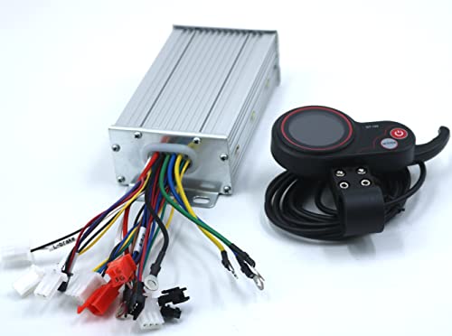 YoGaes E-Bike-Controller 3 6V / 48V / 52V / 60V 800 / 1000W Elektrischer Roller-Controller E-Bike-bürstenloser Treiber und Smalrt-Anzeigen eines Satzes Brushed Motor Controller(60V Set) von YoGaes