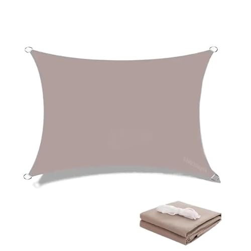 YoGaes Sonnensegel 5X4m Wasserdicht Große Sonnenschutz Sonnenschirm Schutz Outdoor Baldachin Garten Terrasse Pool Sonnensegel Markise Camping Schatten Sonnensegel Wasserdicht(Khaki,300x400cm) von YoGaes