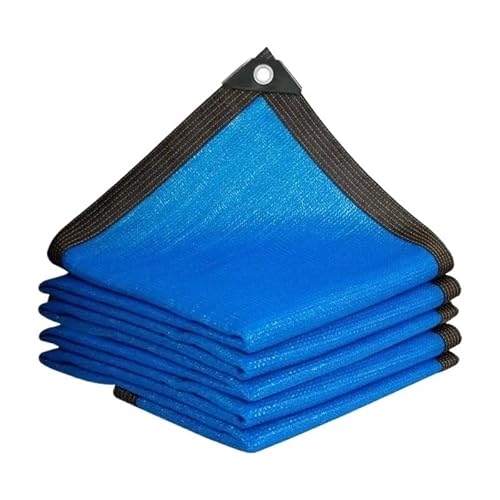 YoGaes Sonnensegel 6/12Pin Blau Sonnenschirm Net Im Freien Schwimmen Pool Pergola Garage Mesh Abdeckung Garten Gewächshaus Pflanze Blume Shading Netting Tuch Sonnensegel Wasserdicht(12Pin,3x10m) von YoGaes