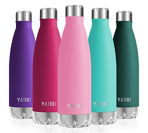 YATBO Thermosflasche, 500 ml, Edelstahl, doppelwandig, wiederverwendbar, BPA-frei, auslaufsicher, Kanister für Sport, Fitnessstudio, Yoga, Kinder, Wandern, Schule, Büro, Rosa YATBO Thermosflasche, 500 ml, Edelstahl, doppelwandig, wiederverwendbar, BPA-frei, auslaufsicher, Kanister für Sport, Fitnessstudio, Yoga, Kinder, Wandern, Schule, Büro, Rosa von Yoeyang