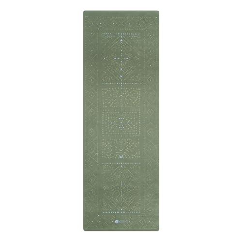 Yoga Design Lab Combo Yogamatte | rutschfest, Matte/Handtuch, Guter Halt bei viel Schweiß, Naturkautschuk | mit Tragegurt (Boho Glow, 3.5mm) von Yoga Design Lab