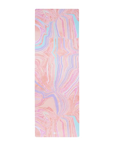 Yoga Design Lab Combo Yogamatte | rutschfest, Matte/Handtuch, Guter Halt bei viel Schweiß, Naturkautschuk | mit Tragegurt (Rise, 3.5) von Yoga Design Lab