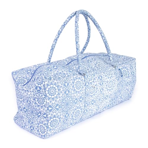 Yoga-Mad Mandala-Yoga- und Pilates-Tasche, Unisex, mit durchgehendem Reißverschluss, passend für die meisten flexiblen Matten, Yoga-Blöcke, Nackenrollen und Kleidung, Burgunderrot, Grau und Blau Yoga-Mad Mandala-Yoga- und Pilates-Tasche, Unisex, mit durchgehendem Reißverschluss, passend für die meisten flexiblen Matten, Yoga-Blöcke, Nackenrollen und Kleidung, Burgunderrot, Grau und Blau von Yoga-Mad