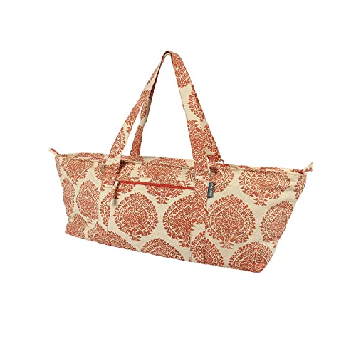 Yoga-Mad Große Yogamatten-Tasche | Yogatasche mit durchgehendem Reißverschluss | Unisex Tragetasche | Aufbewahrung von Matte und Zubehör | geeignet für Pilates, Yoga, Fitnessstudio, passend für die meisten Mattengrößen (Orange) Yoga-Mad Große Yogamatten-Tasche | Yogatasche mit durchgehendem Reißverschluss | Unisex Tragetasche | Aufbewahrung von Matte und Zubehör | geeignet für Pilates, Yoga, Fitnessstudio, passend für die meisten Mattengrößen (Orange) von Yoga-Mad