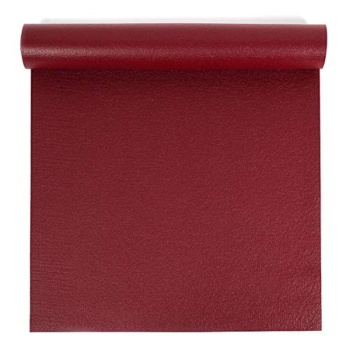 Yoga Studio Oeko Tex Original Sticky Yogamatte, lang, 60 x 200 x 0,45 cm, Berry Red von Yoga Studio